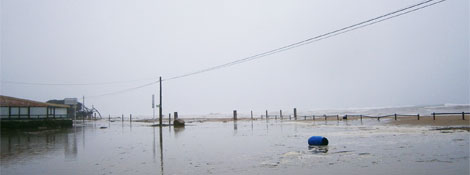 Imatge de la zona inundada
