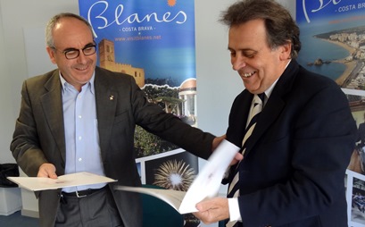 Josep Marigó i Joan Campolier, avui a la Ciutat Esportiva de Blanes