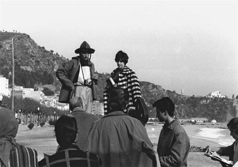 Tony Leblanc i Conchita Velasco, a Blanes a final del anys 50 durant el rodatge d'una pel·lícula / Foto: Joaquim Robert i Ruiz