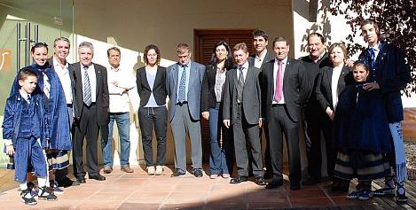 Autoritats assistents a la inauguració de la Fira de l'Olla