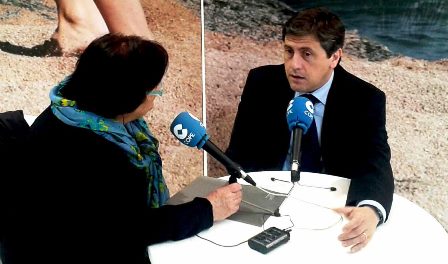 El regidorde Turisme Jordi Orobig, entrevistat al SITC per la COPE
