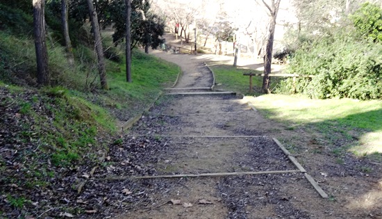 Imagen del Parque de la Mina Cristalina, uno de los espacios más degradados de Blanes / JFG