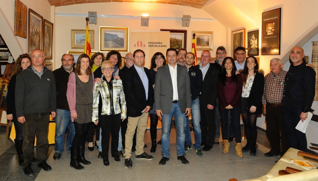 Els membres de la candidatura d'ERC Blanes