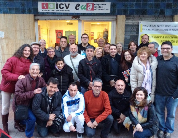 Candidats d'ICV-EUiA de Lloret i militants de la coalició