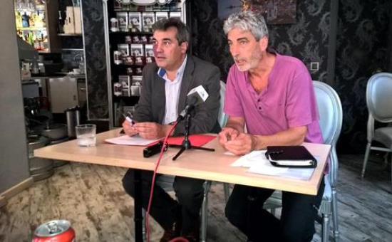 Joaquim Torrecillas y Miquel Lupiáñez, ayer durante la rueda de prensa