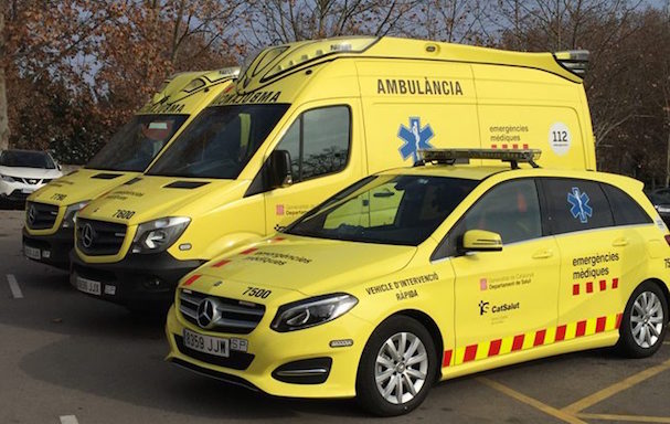 Foto de les ambulancies del SEM / Generalitat de Catalunya