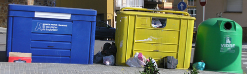 Operació de manteniment dels contenidors. / Foto: JFG
