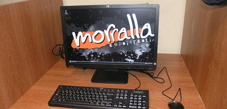 Morralla Espai Creatiu té cinc ordinadors per als usuaris