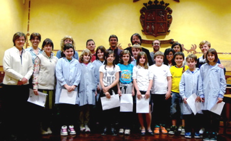 Grup d'alumnes que han treballat en el projecte