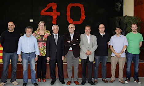Foto de grupo de los nueve candidatos blandenses