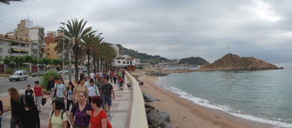 La visita guiada va començar a Sa Palomera