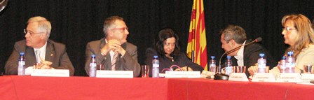 Los cinco concejales del grupo municipal de CiU