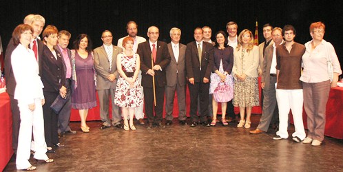 Foto de familia de los nuevos concejales del Ayuntamiento de Blanes