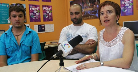 Óscar Díaz, Andreu Rull y Lourdes Fàbrega, hoy en la concejalía de Juventud