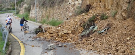 Imagen de los desprendimientos que se produjeron el pasado mes de noviembre