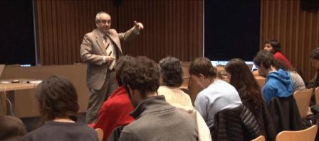 Els estudiants de Geografia es van reunir amb l'alcalde Josep Marigó