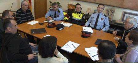 Imatge de la reunió celebrada a petició de l'Ajuntament