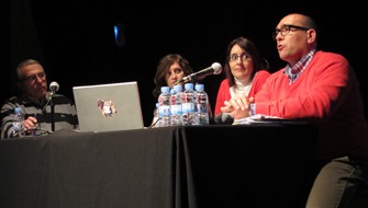 A la deret de la imatge l'alcalde Josep Antoni Frias