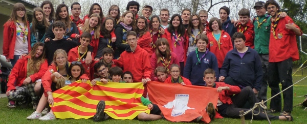 Imatge dels escoltes blanencs a Suïssa
