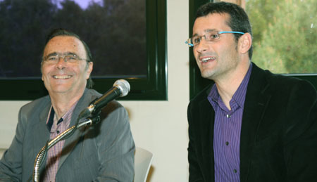 Jaume Rius y Rafel Bagot, durant la presentació del llibre / Foto: Joaquim Robert