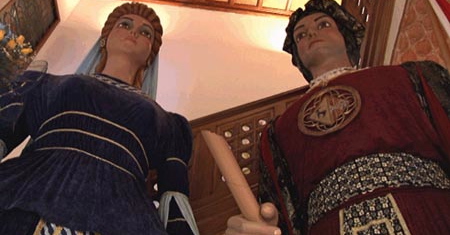 Na Caterina y En Gastó, la emblemàtica parella de gegants de Blanes