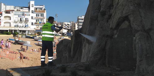 Imatge de l'operació de neteja