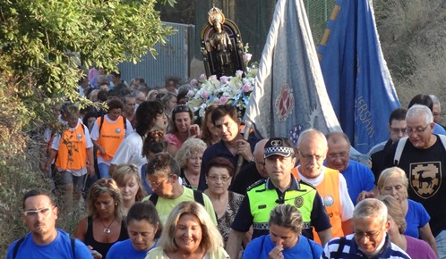 La Verge del Vilar ha arribat a Blanes er un camí proper al barri de la Ca la Guidó