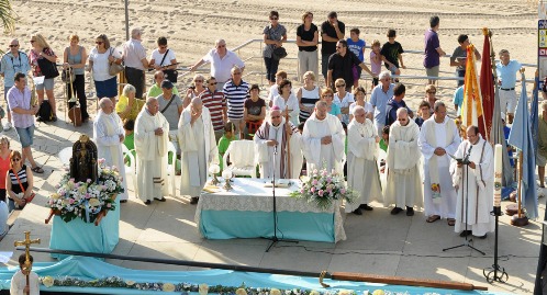 El bisbe de Girona, Francesc Pardo, ha presidit la missa / Foto: Aitor Roger