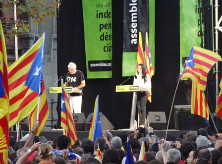 Parlaments al final de la manifestació
