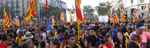 La manifestació va ser un clam per la independència