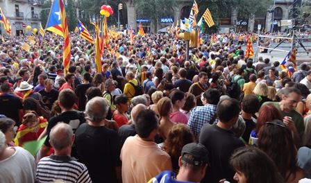 En aquest lloc és on va finalitzar la manifestació