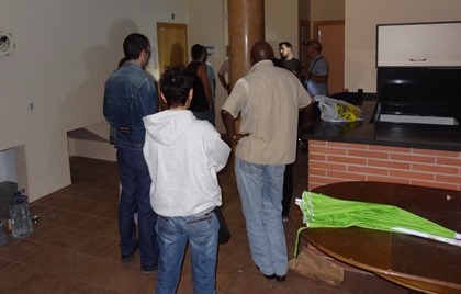 Imagen del interior de la vivienda que se ha ocupado hoy / Foto: Blanesaldia.com