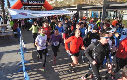 Sortida al Passeig Pau Casals de la I Marxa per la Marató de TV3 (8 km en terreny pla). Organitzada pel programa de Ràdio Blanes «Febre d'Esport» / Foto: Jordi Cañellas
